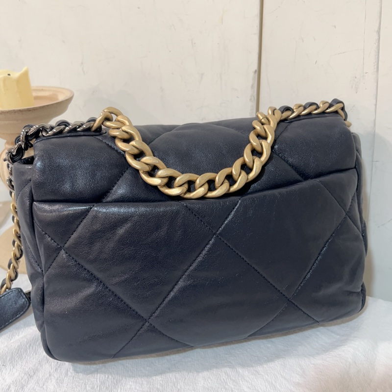 ෆ Chanel 19bag深藍色-7