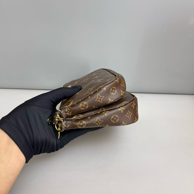 LV路易威登 老花粉肩带 五合一-3