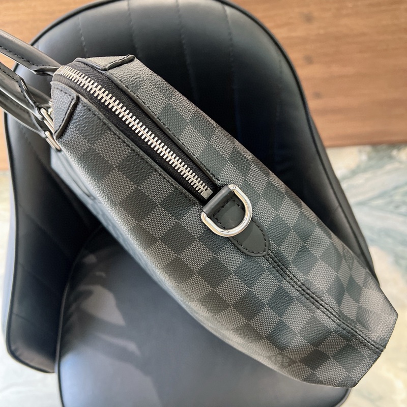 97新LV路易威登棋盤格男士公文包手提包-3