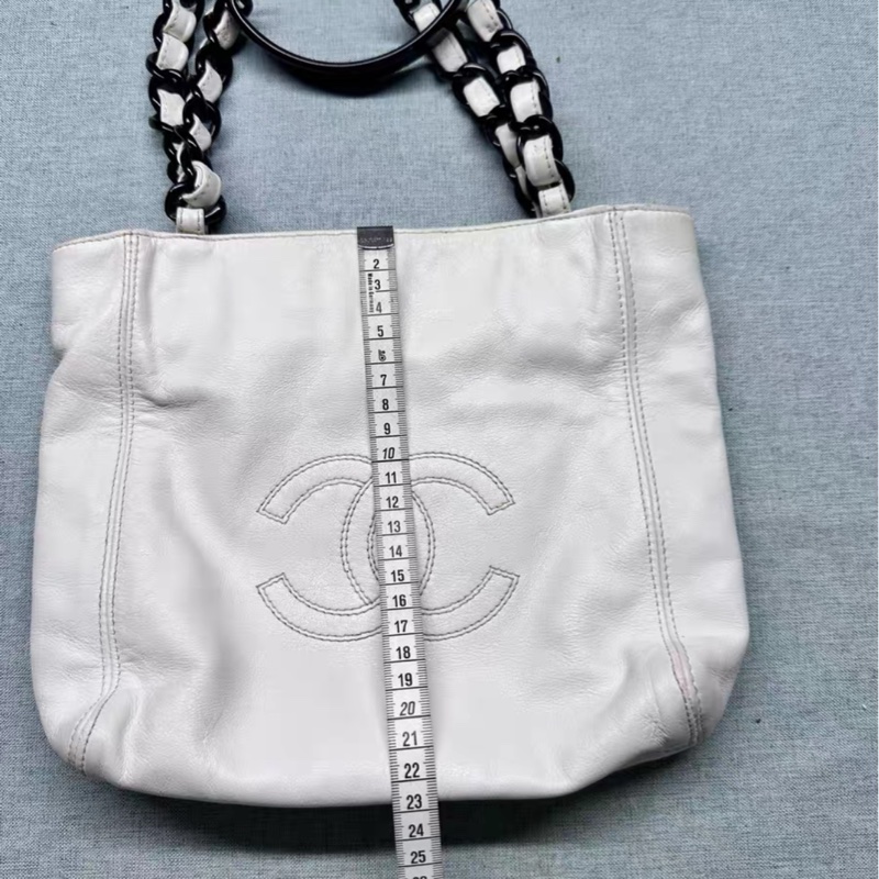 【Chanel撿漏✨ 全網最低價!】Chanel 黑白Tote Vintage-8