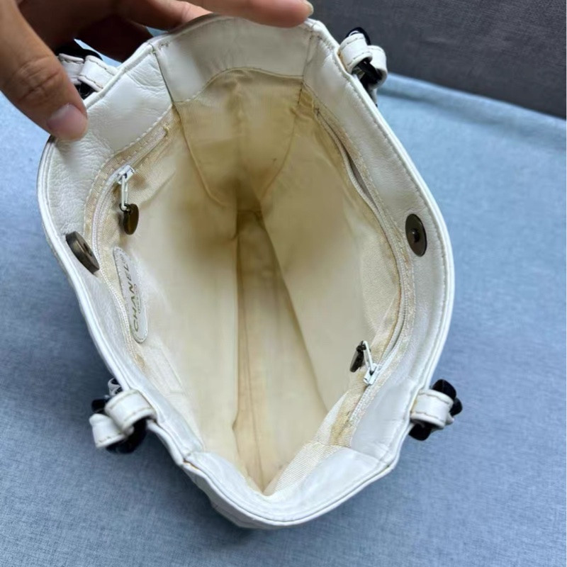 【Chanel撿漏✨ 全網最低價!】Chanel 黑白Tote Vintage-9