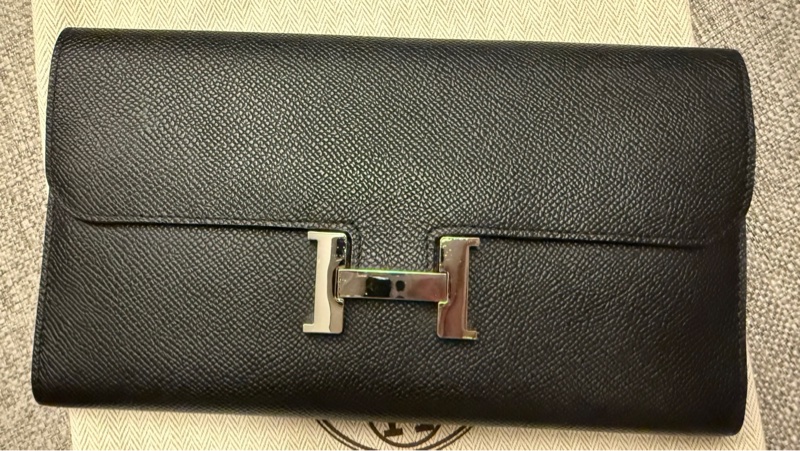 🐎 Hermès Constance Wallet｜黑色 Epsom・銀扣-1