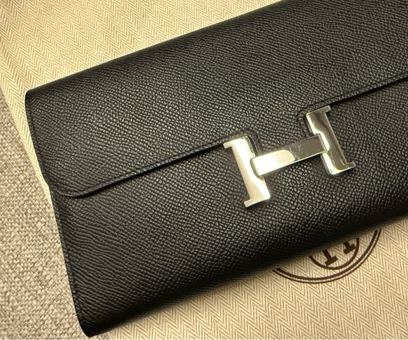 🐎 Hermès Constance Wallet｜黑色 Epsom・銀扣-2