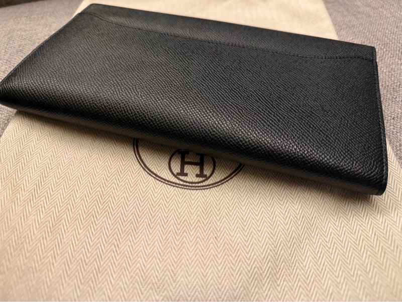 🐎 Hermès Constance Wallet｜黑色 Epsom・銀扣-4