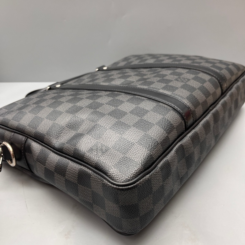 LV 97新 黑棋盘格手提公文包-3