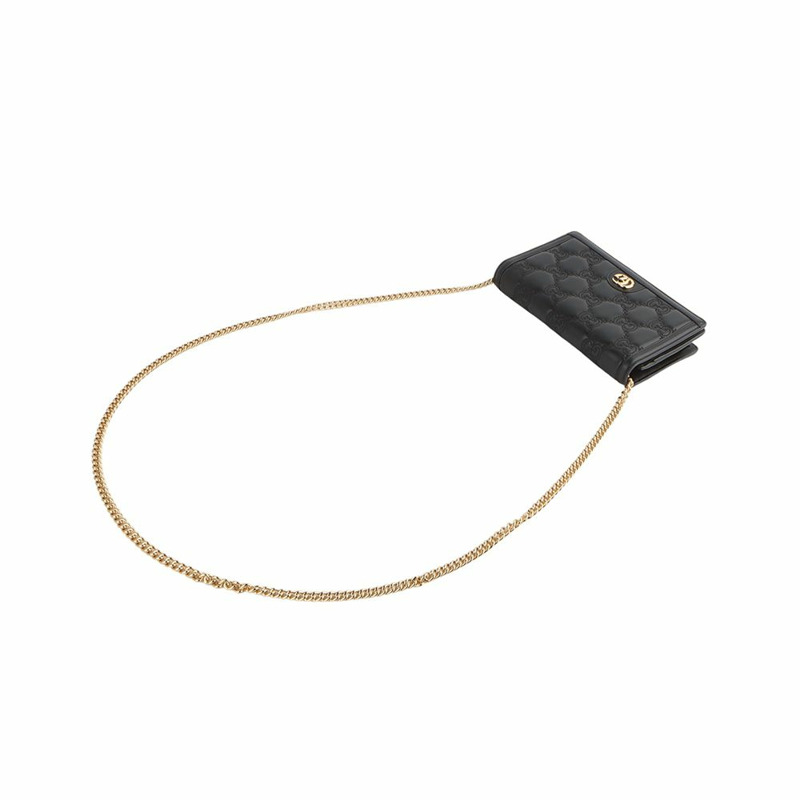 【包稅】GUCCI 723787 GG 馬特拉塞凸紋鏈條皮夾斜背包-3