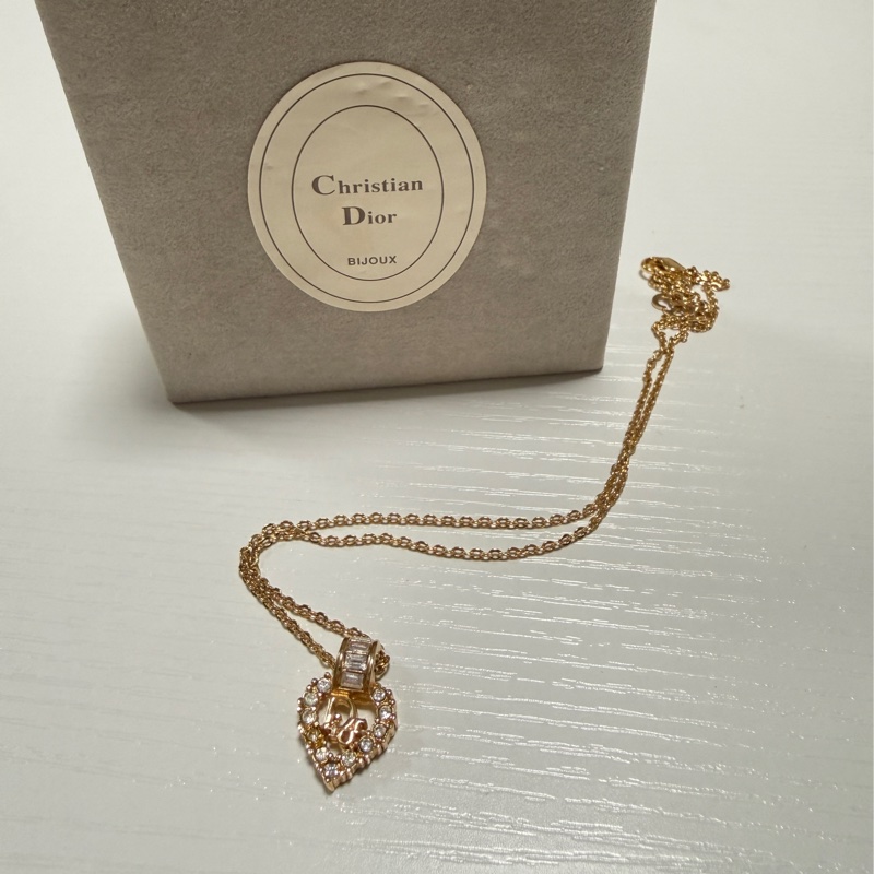 Christian Dior 迪奧標誌心形項鍊-1