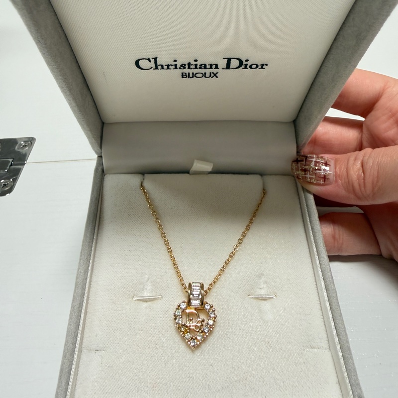 Christian Dior 迪奧標誌心形項鍊-2