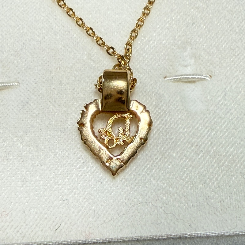 Christian Dior 迪奧標誌心形項鍊-3