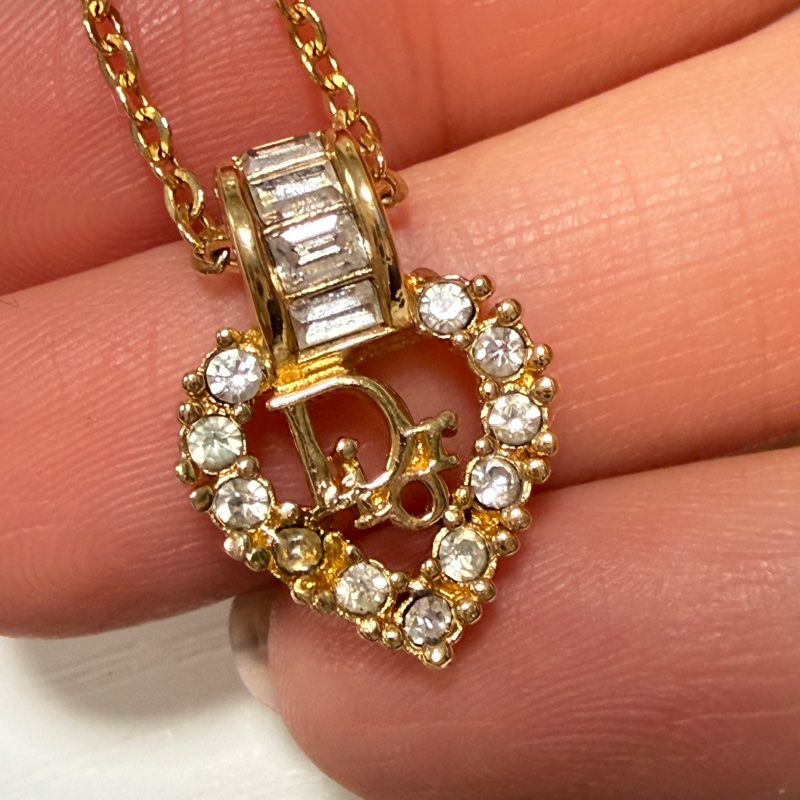 Christian Dior 迪奧標誌心形項鍊-6