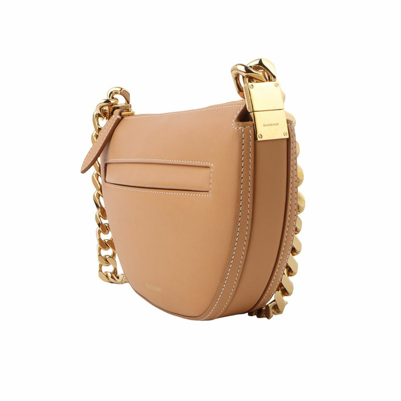 【包稅】BURBERRY Olympea 皮革金色鏈條迷你肩背包 33370K-1
