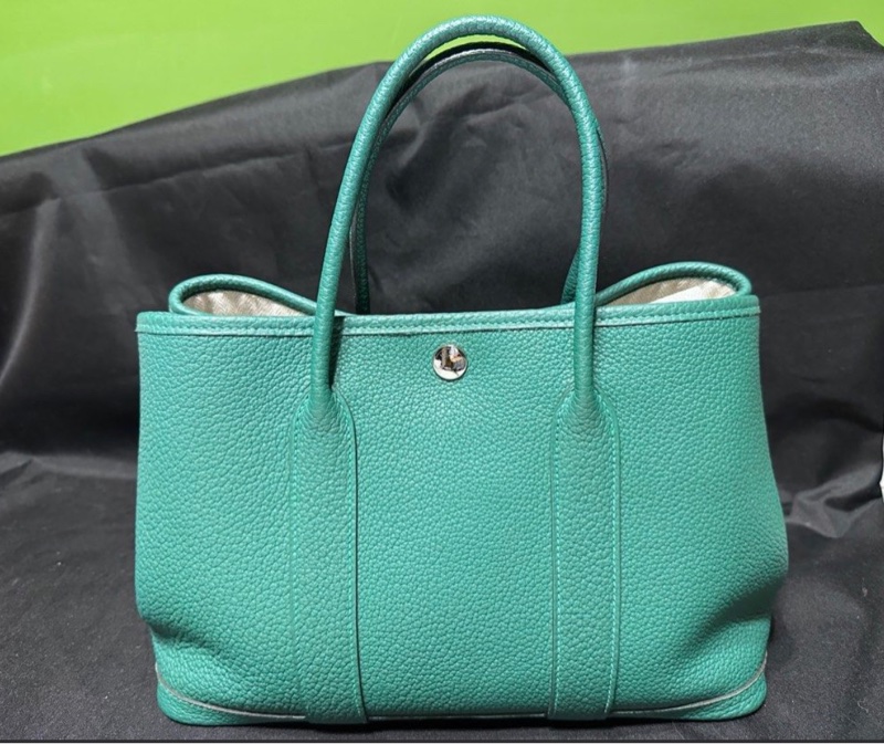 愛馬仕garden party30 花園包(實品顏色比較深一點)-6