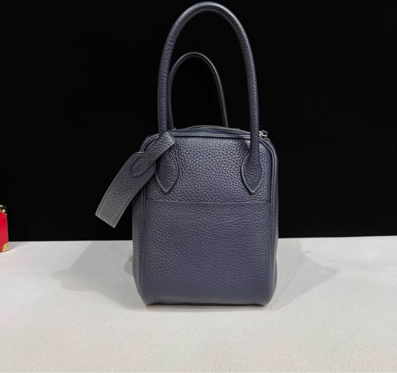 HERMES愛馬仕lindy26 午夜藍 銀扣  T刻 98新有塵袋-2