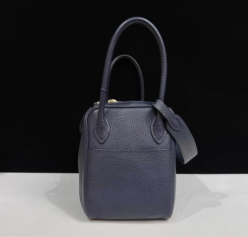 HERMES愛馬仕lindy26 午夜藍 銀扣  T刻 98新有塵袋-3