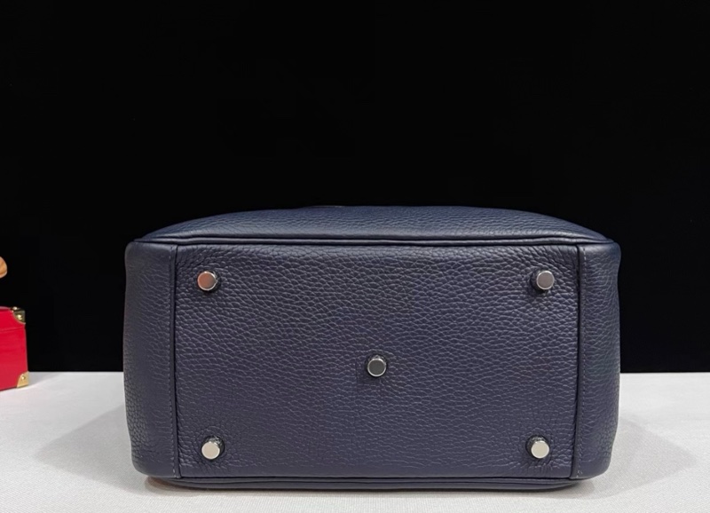 HERMES愛馬仕lindy26 午夜藍 銀扣  T刻 98新有塵袋-4