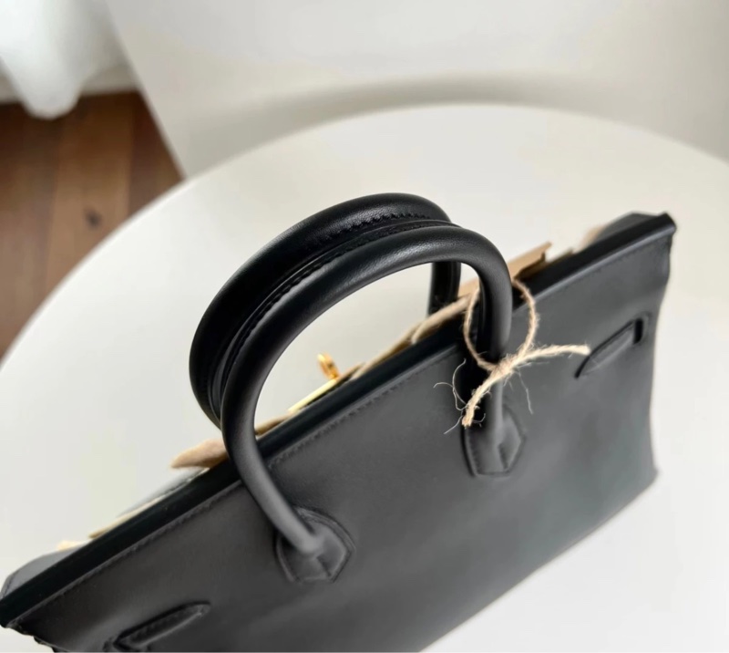 hermes birkin25 s皮 x刻 黑金 有塵袋鎖子 無盒子,日本購入,整體成色很好 邊角輕微小磨-2