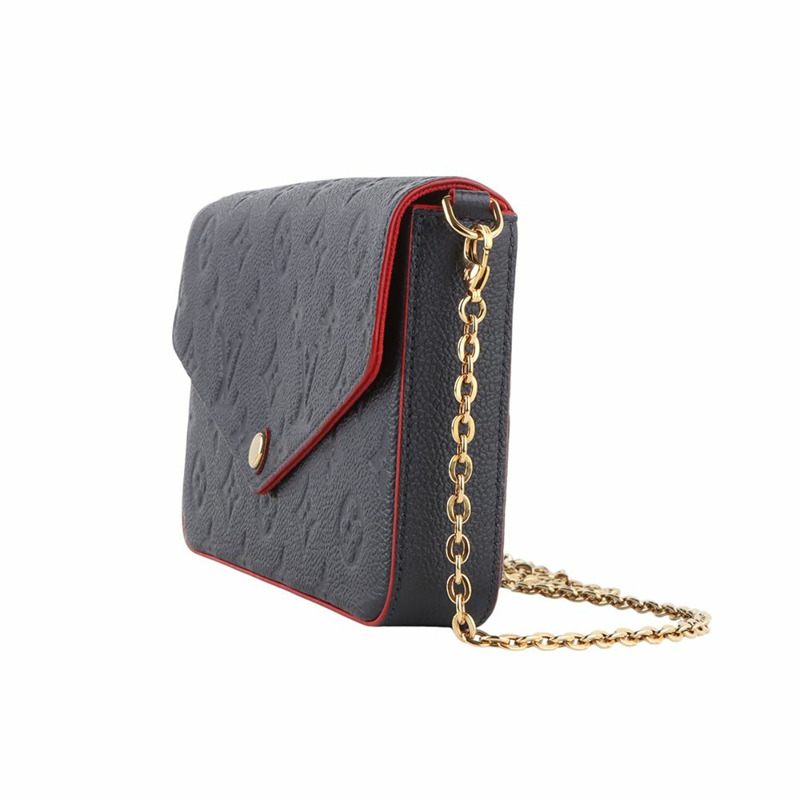 【包稅】LOUIS VUITTON M64099 Empreinte Pochette Felicie 斜背包 33385K--1