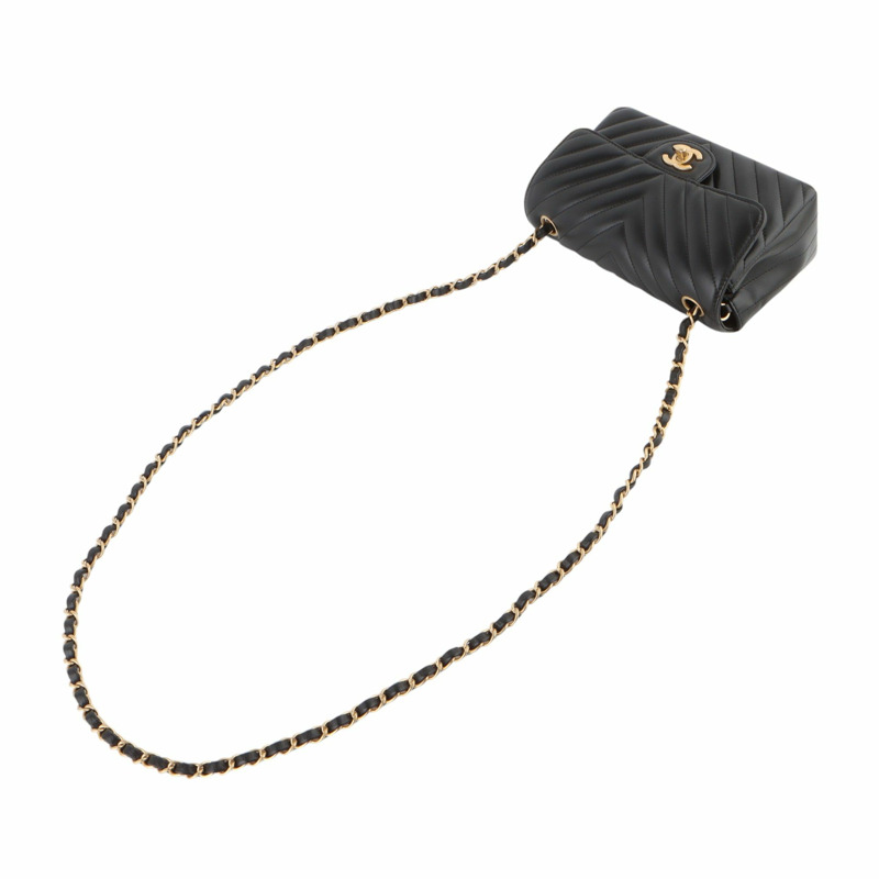 【包稅】CHANEL 經典人字紋羊皮新款迷你鏈斜背包 A69900-3