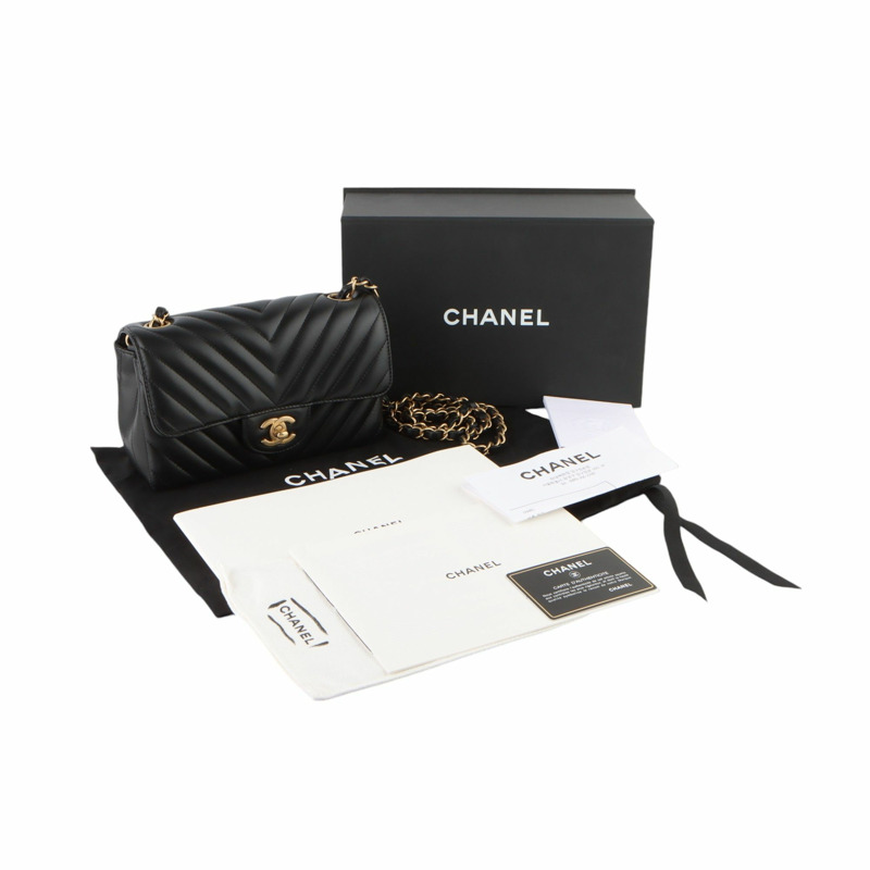 【包稅】CHANEL 經典人字紋羊皮新款迷你鏈斜背包 A69900-7