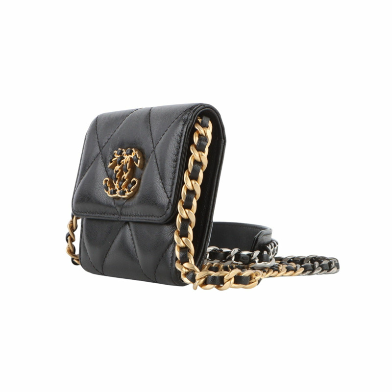 【包稅】CHANEL AP1787翻蓋19鏈條零錢包斜背包33424--1