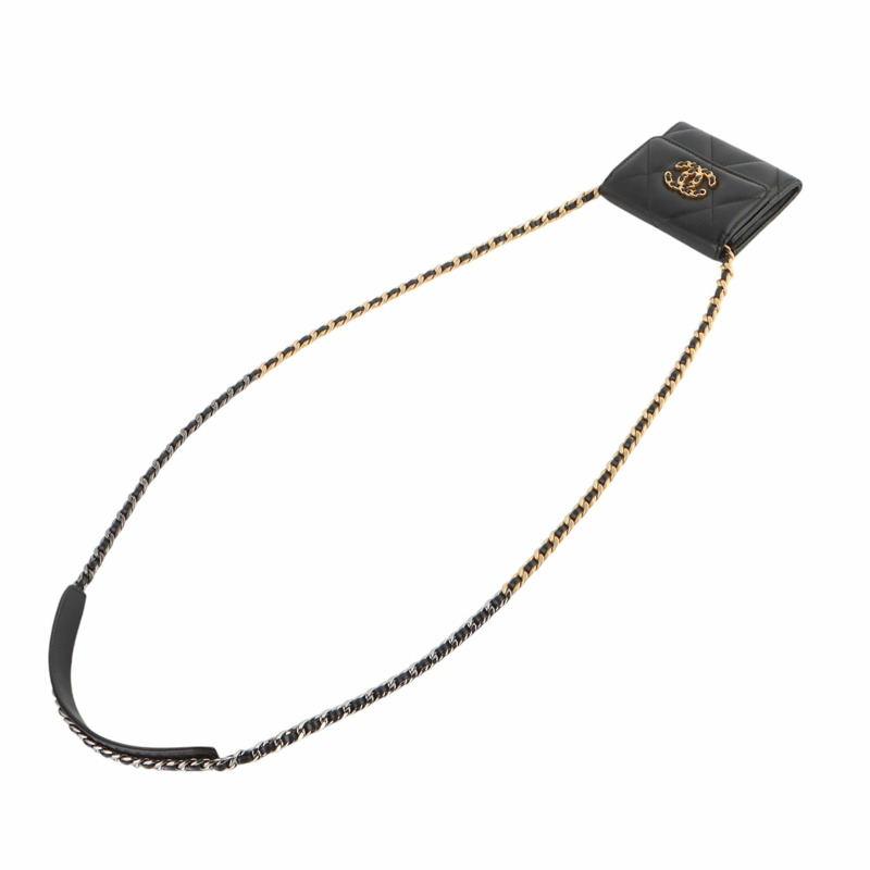 【包稅】CHANEL AP1787翻蓋19鏈條零錢包斜背包33424--3