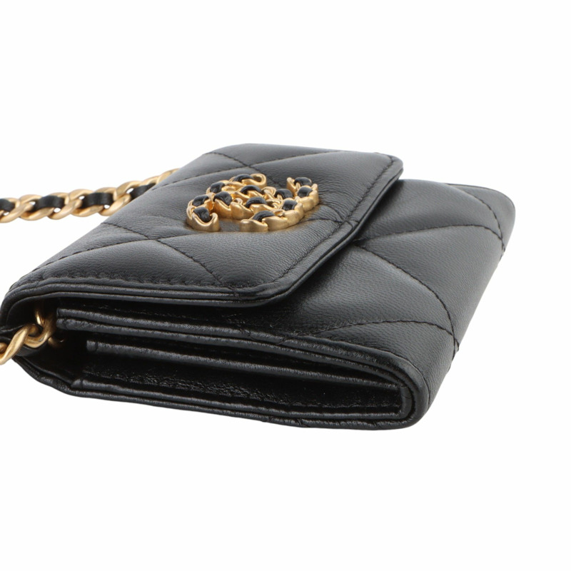 【包稅】CHANEL AP1787翻蓋19鏈條零錢包斜背包33424--4