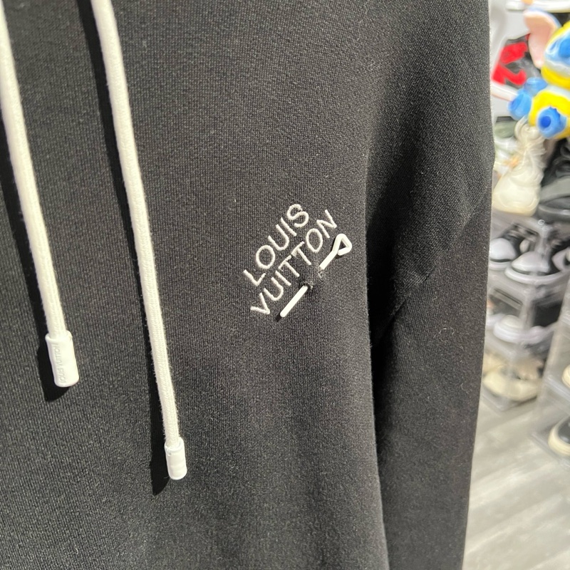 Lv 胸針logo 連帽衛衣XL碼-2