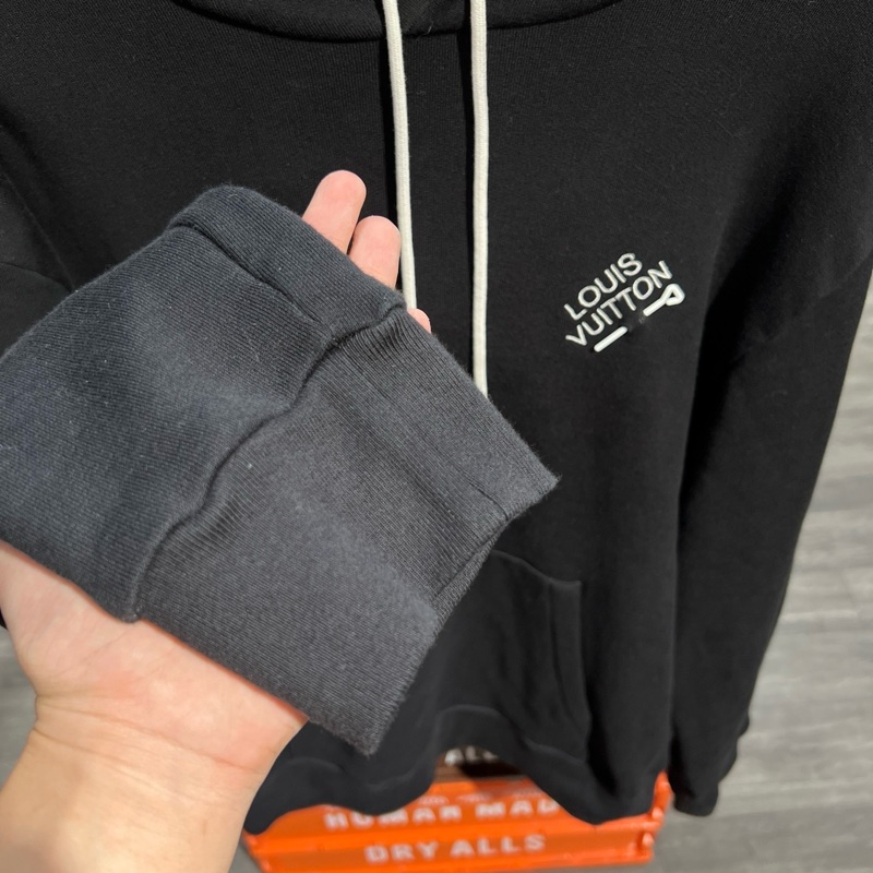 Lv 胸針logo 連帽衛衣XL碼-3