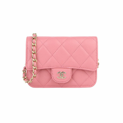 CHANEL AP2727 魚子醬經典翻蓋迷你鏈斜背包 33508K-