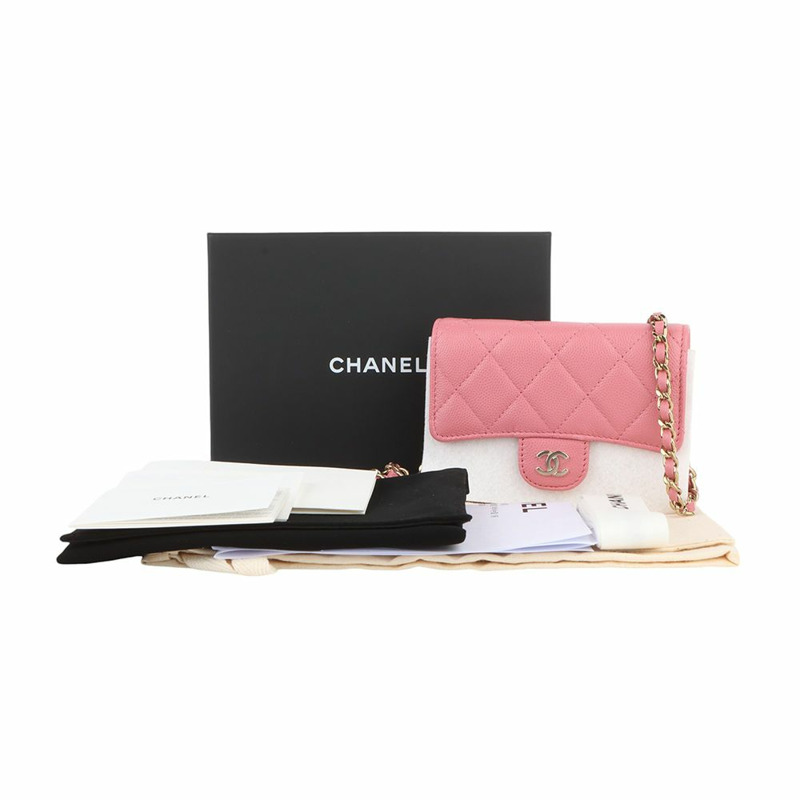 【包稅】CHANEL AP2727 魚子醬經典翻蓋迷你鏈斜背包 33508K--7