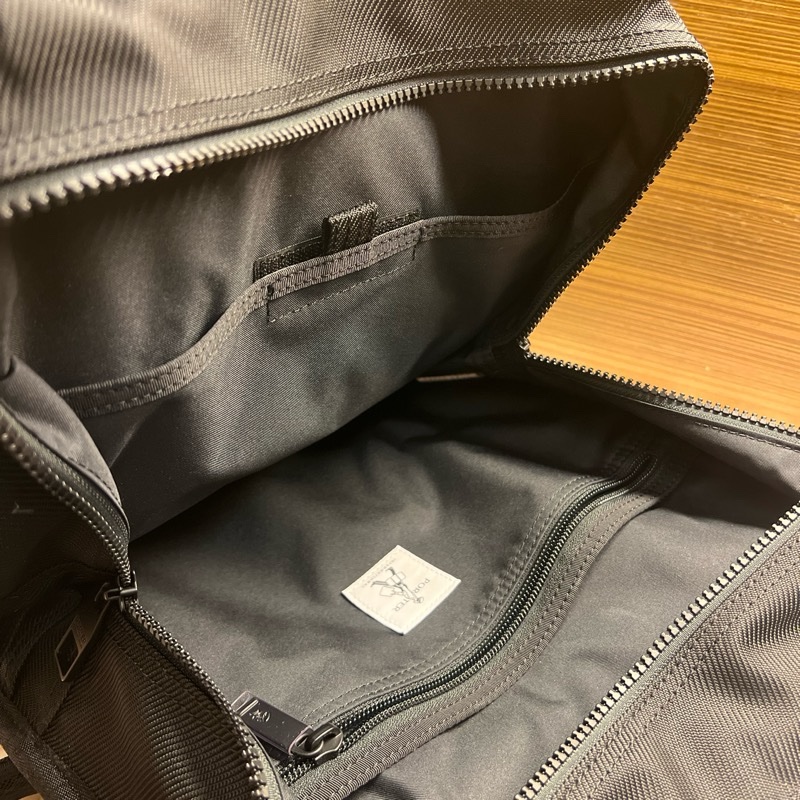 PORTER INTERNATIONAL PUNK 系列的黑色斜紋布後背包-9