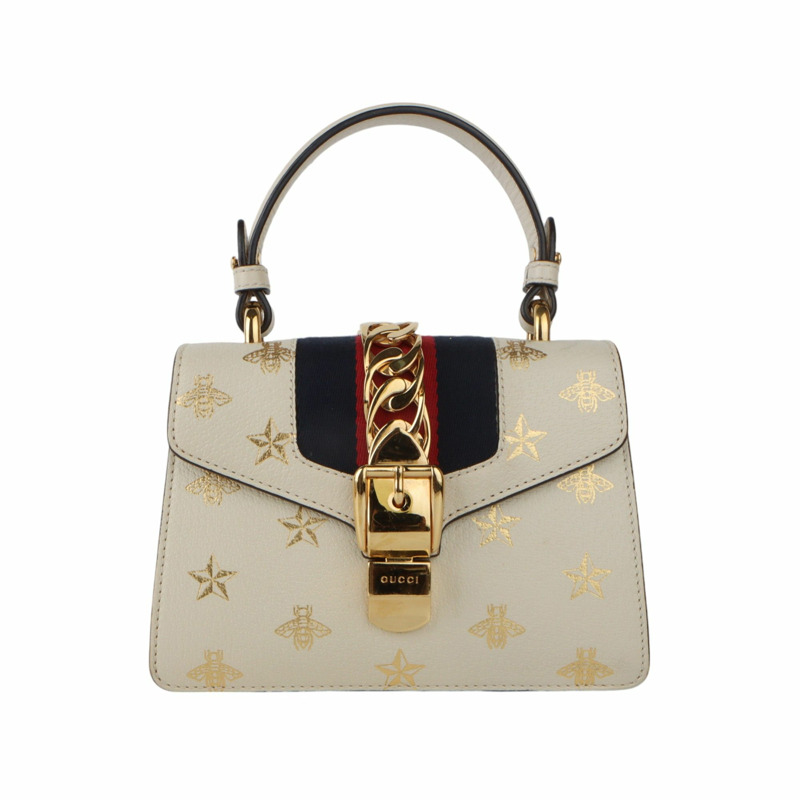 【包稅】GUCCI Gucci 470270 蜜蜂星迷你 Sylvie 斜背包-0