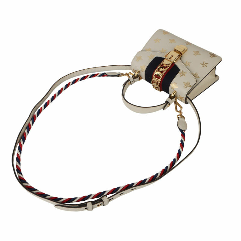 【包稅】GUCCI Gucci 470270 蜜蜂星迷你 Sylvie 斜背包-3