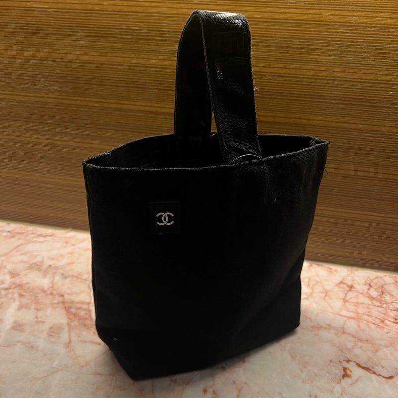 香奈兒 CHANEL VIP贈品日韓人氣中古便當包包帆布小手提包-6
