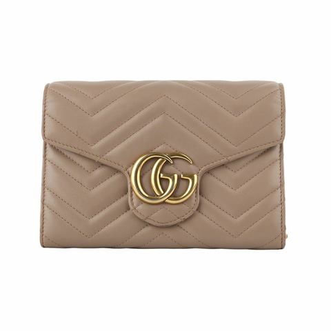 GUCCI 474575 GG Marmont 馬特拉塞 WOC 鏈條斜背包 33688Y-