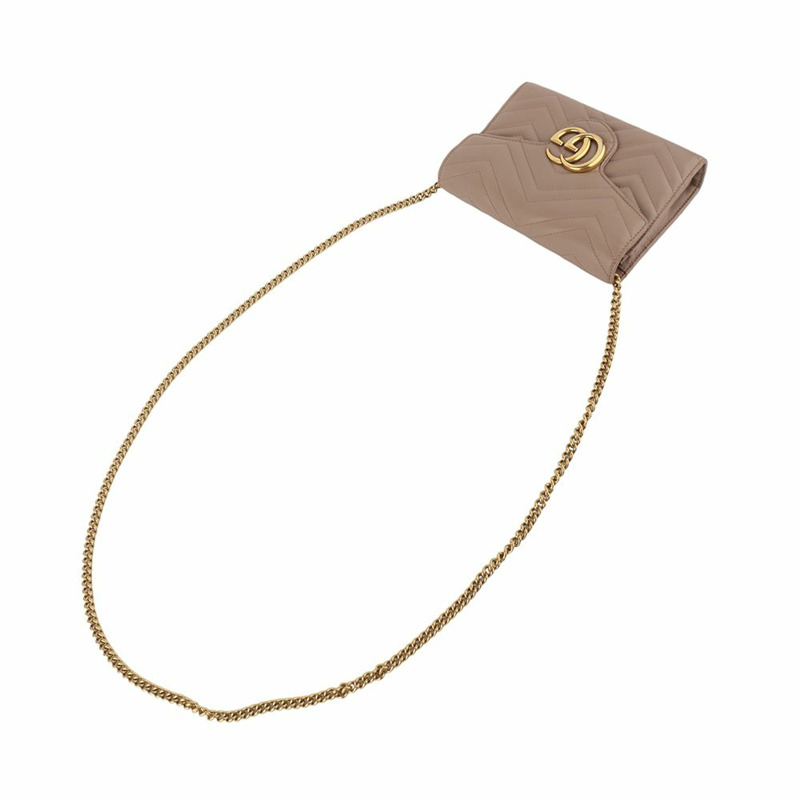 【包稅】GUCCI 474575 GG Marmont 馬特拉塞 WOC 鏈條斜背包 33688Y--3