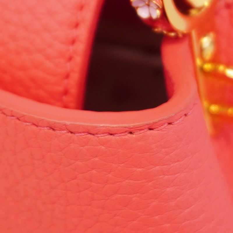 路易威登 Taurillon Capucines 迷你手提包 M23974 粉紅天空 女士兩用包-6