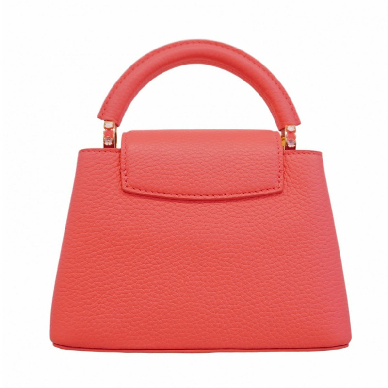 路易威登 Taurillon Capucines 迷你手提包 M23974 粉紅天空 女士兩用包-9