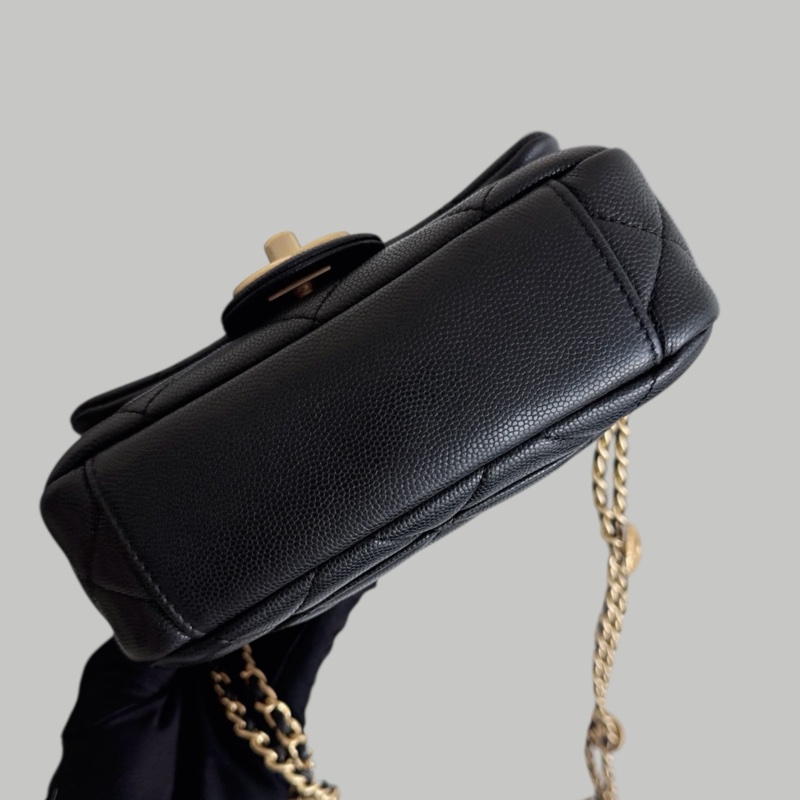 Chanel Caviar 22A 金幣鏈-4