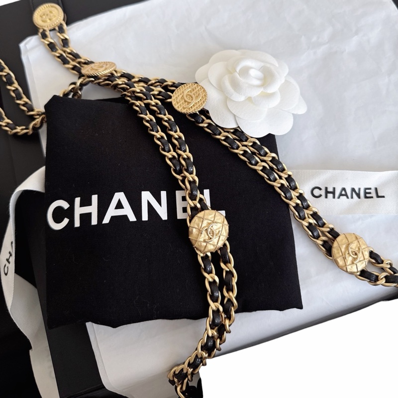Chanel Caviar 22A 金幣鏈-8