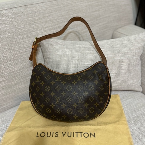 LV Croissant Medium 中古豌豆包中號🫘可頌包🥐月亮包/月牙包/腋下包/有塵袋/漂亮包況