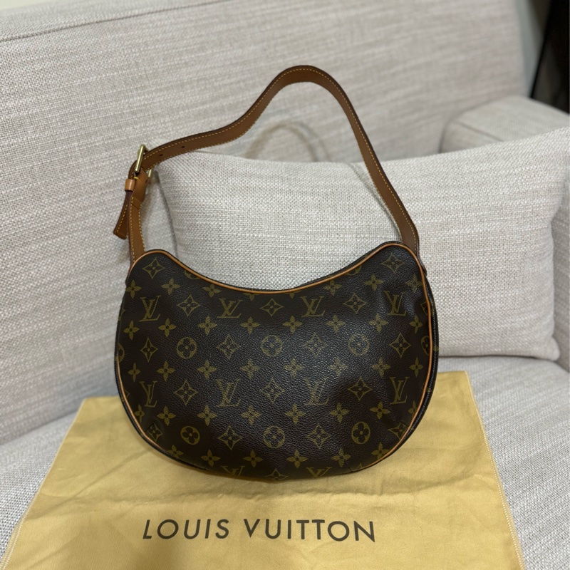 LV Croissant Medium 中古可頌包中號🥐碗豆包🫘月亮包/月牙包/腋下包/有塵袋/漂亮包況-0
