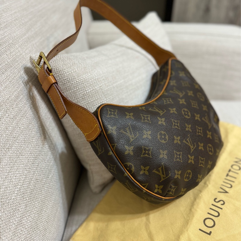 LV Croissant Medium 中古可頌包中號🥐碗豆包🫘月亮包/月牙包/腋下包/有塵袋/漂亮包況-2