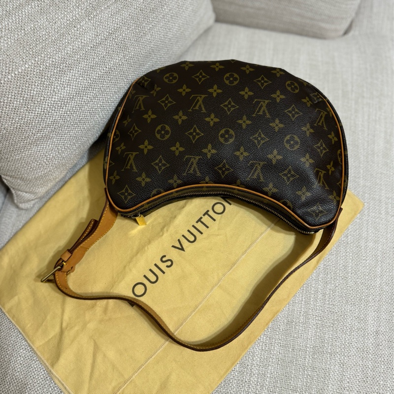 LV Croissant Medium 中古可頌包中號🥐碗豆包🫘月亮包/月牙包/腋下包/有塵袋/漂亮包況-4