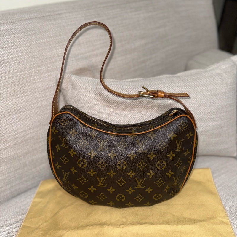 LV Croissant Medium 中古可頌包中號🥐碗豆包🫘月亮包/月牙包/腋下包/有塵袋/漂亮包況-10