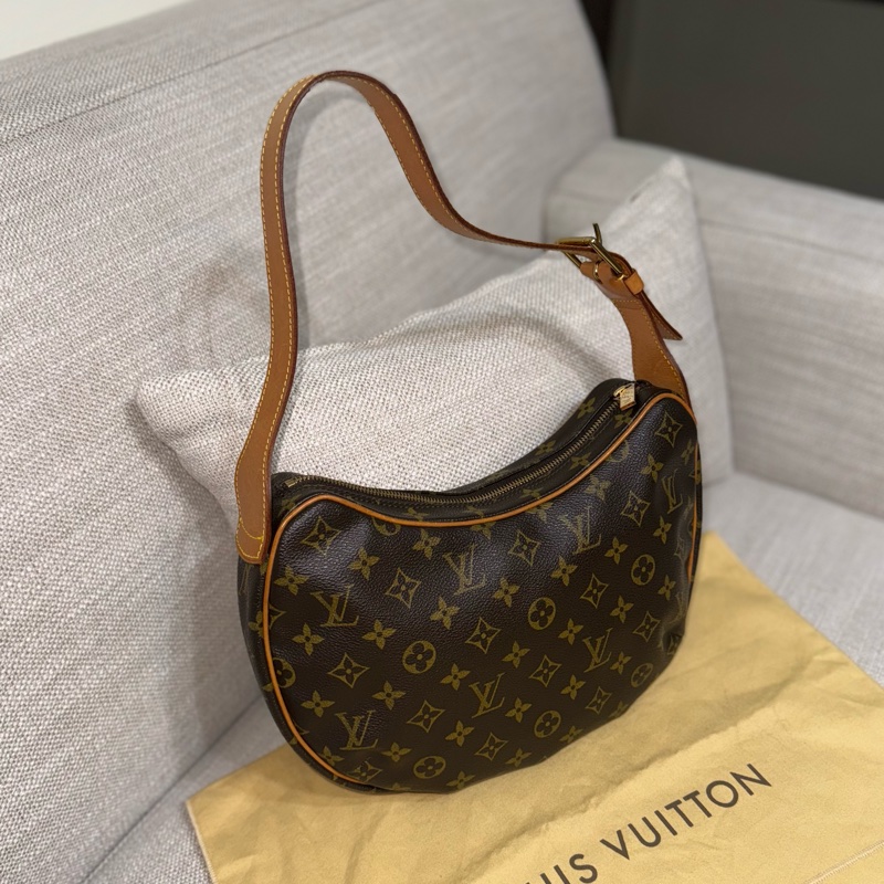 LV Croissant Medium 中古可頌包中號🥐碗豆包🫘月亮包/月牙包/腋下包/有塵袋/漂亮包況-12