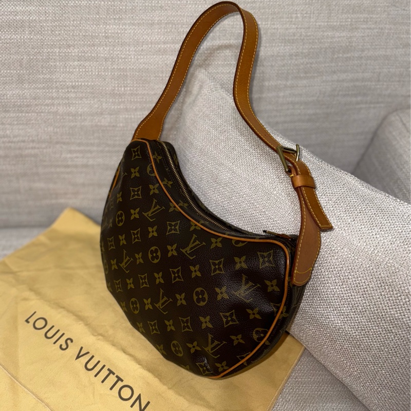 LV Croissant Medium 中古可頌包中號🥐碗豆包🫘月亮包/月牙包/腋下包/有塵袋/漂亮包況-13