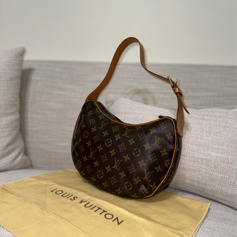 LV Croissant Medium 中古可頌包中號🥐碗豆包🫘月亮包/月牙包/腋下包/有塵袋/漂亮包況-15