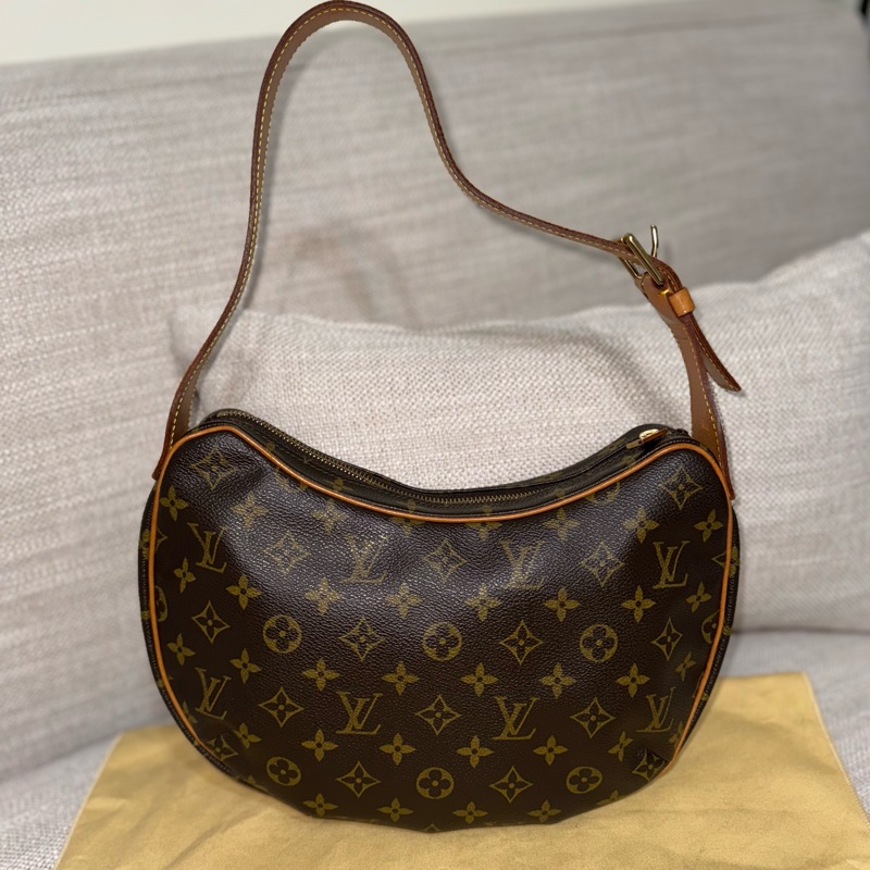 LV Croissant Medium 中古可頌包中號🥐碗豆包🫘月亮包/月牙包/腋下包/有塵袋/漂亮包況-16
