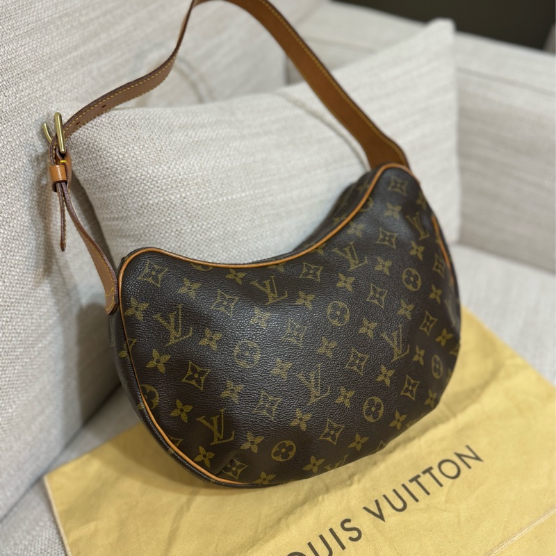 LV Croissant Medium 中古可頌包中號🥐碗豆包🫘月亮包/月牙包/腋下包/有塵袋/漂亮包況-17
